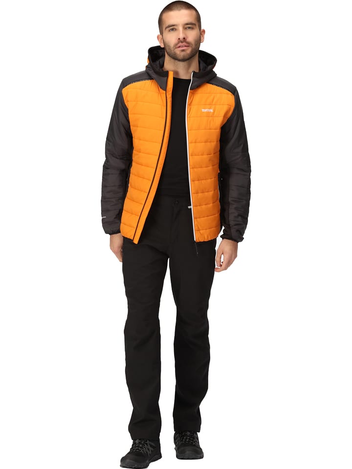 Regatta Kurtka hybrydowa "Trutton II" w kolorze pomarańczowo-antracytowym rozmiar: L