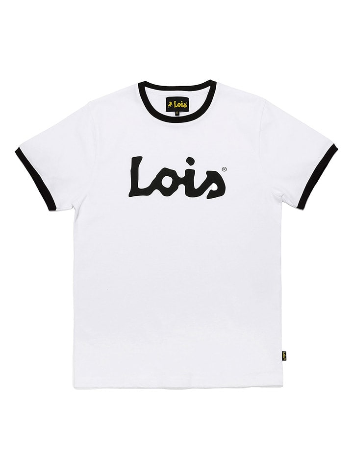 Lois Koszulka w kolorze kremowo-czarnym rozmiar: 140