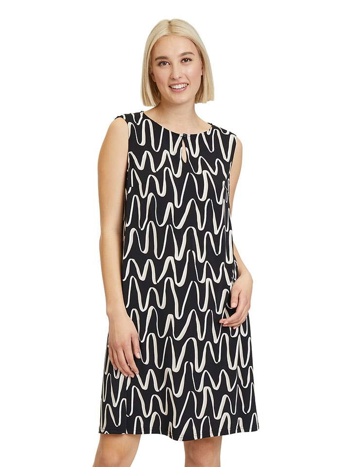 Betty Barclay Sukienka w kolorze czarno-kremowym rozmiar: 42