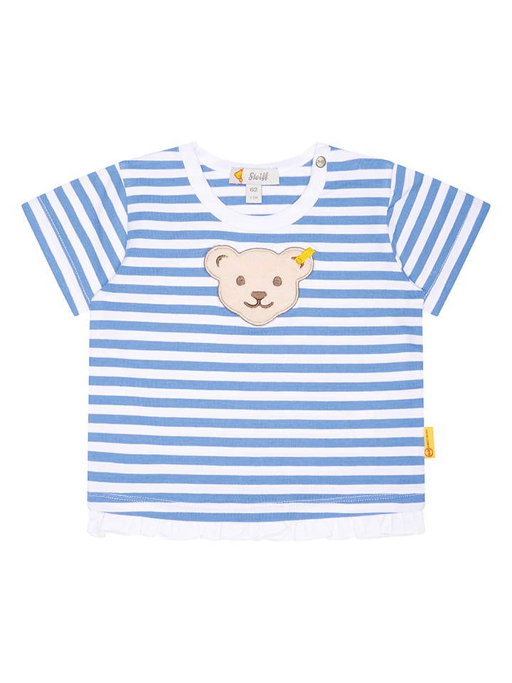 Steiff Koszulka w kolorze niebieskim rozmiar: 80