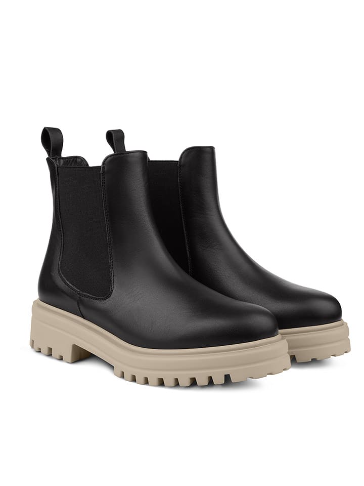 LaShoe Skórzane sztyblety w kolorze czarnym rozmiar: 36