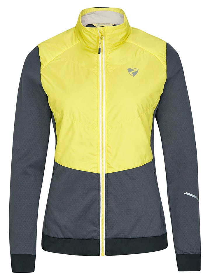 Ziener Kurtka hybrydowa "Narina" w kolorze żółto-szarym rozmiar: 42