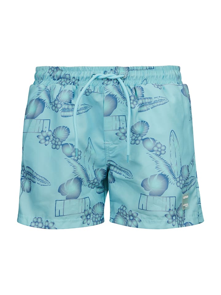 Retour Szorty kąpielowe "Camiel" w kolorze niebiesko-turkusowym rozmiar: 134/140