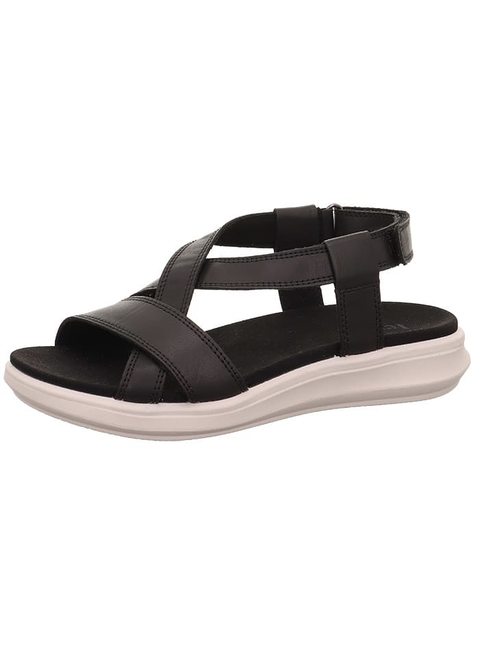 Legero Skórzane sandały "Ella" w kolorze czarnym rozmiar: 42