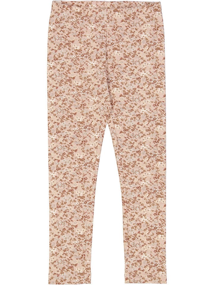 Wheat Legginsy w kolorze beżowo-jasnoróżowym rozmiar: 110