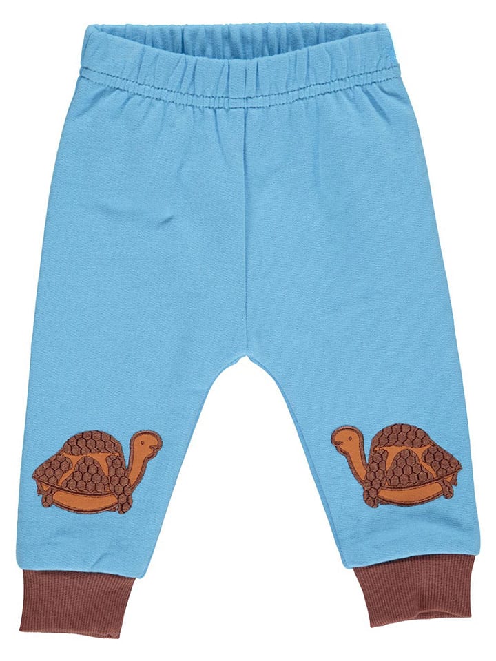 Fred´s World by GREEN COTTON Spodnie dresowe w kolorze błękitnym rozmiar: 86