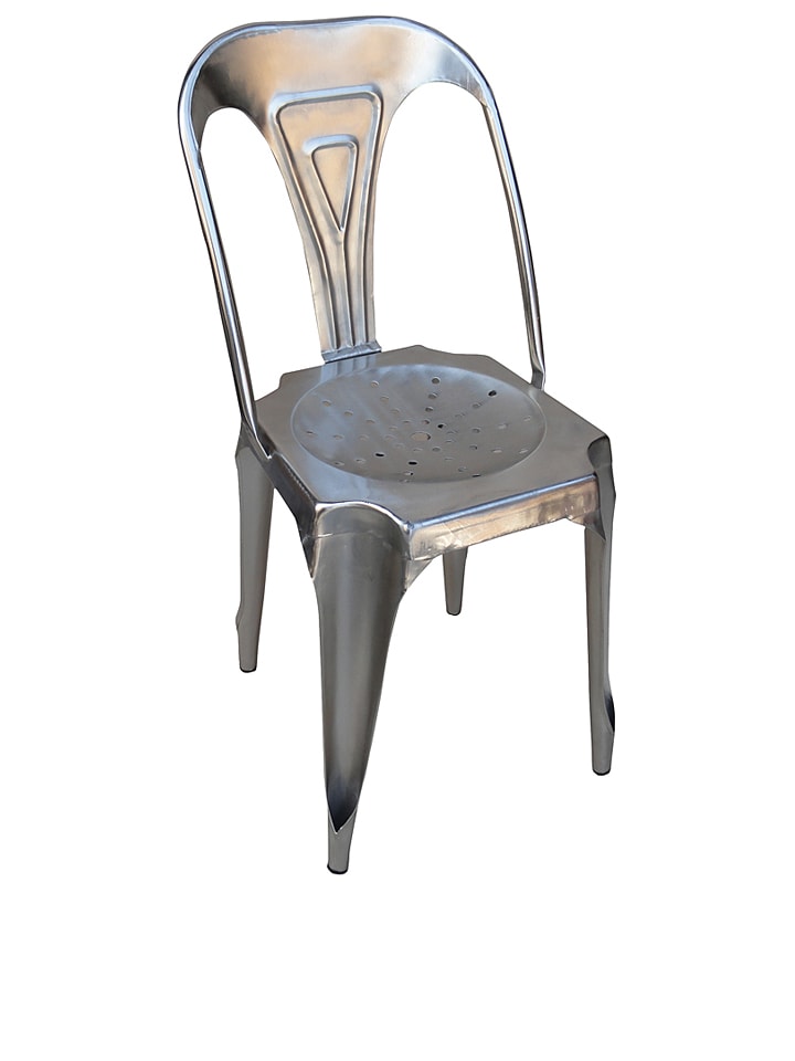 Anticline Krzesło w kolorze srebrnym - 38 x 83 x 38 cm rozmiar: onesize