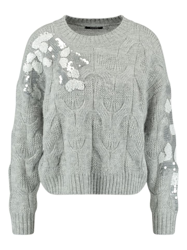 TAIFUN Sweter w kolorze szarym rozmiar: 36