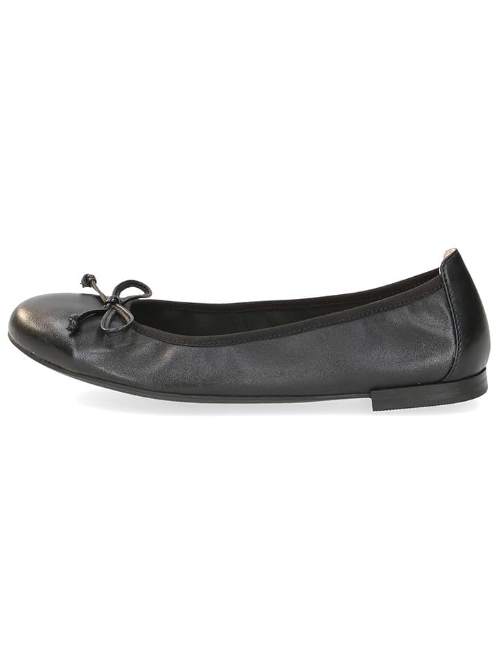Caprice Skórzane baleriny w kolorze czarnym rozmiar: 40