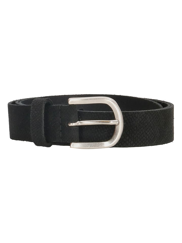 HIDE & STITCHES Skórzany pasek w kolorze czarnym rozmiar: 85