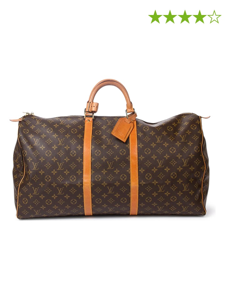 Louis Vuitton Torba "Keepall" w kolorze ciemnobrązowym - 60 x 26 x 31 cm rozmiar: onesize