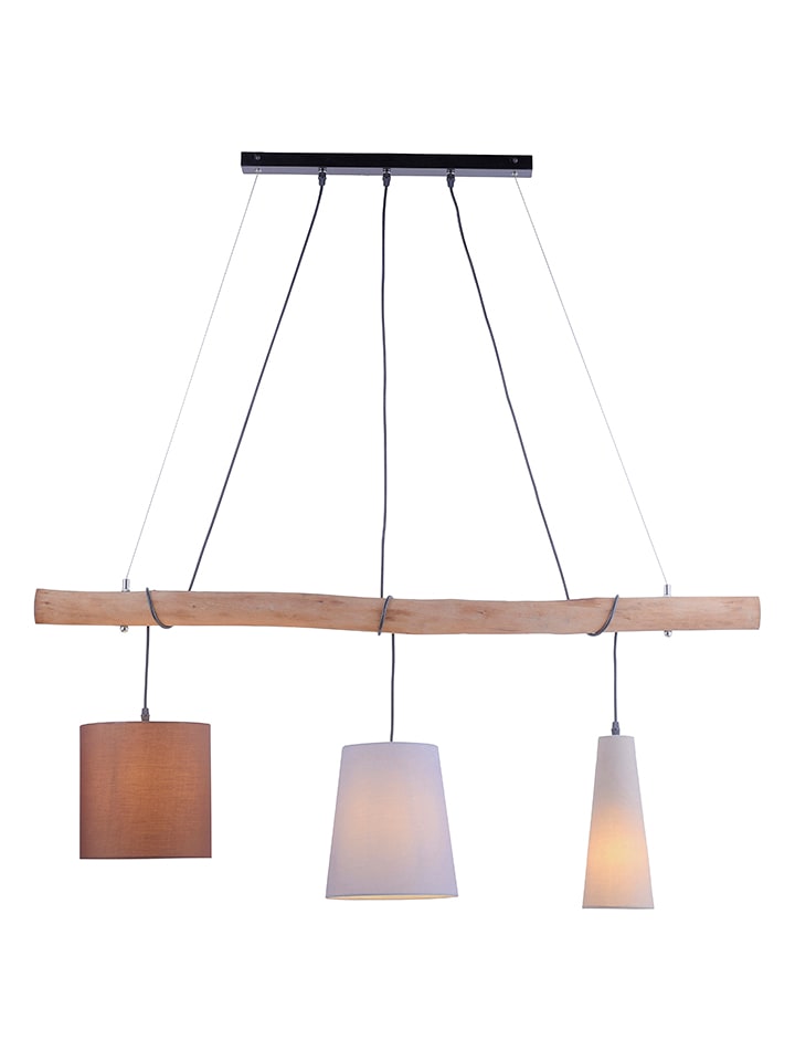 Just Light Lampa wisząca "Damian" w kolorze brązowo-białym - 100 x 22 cm rozmiar: onesize