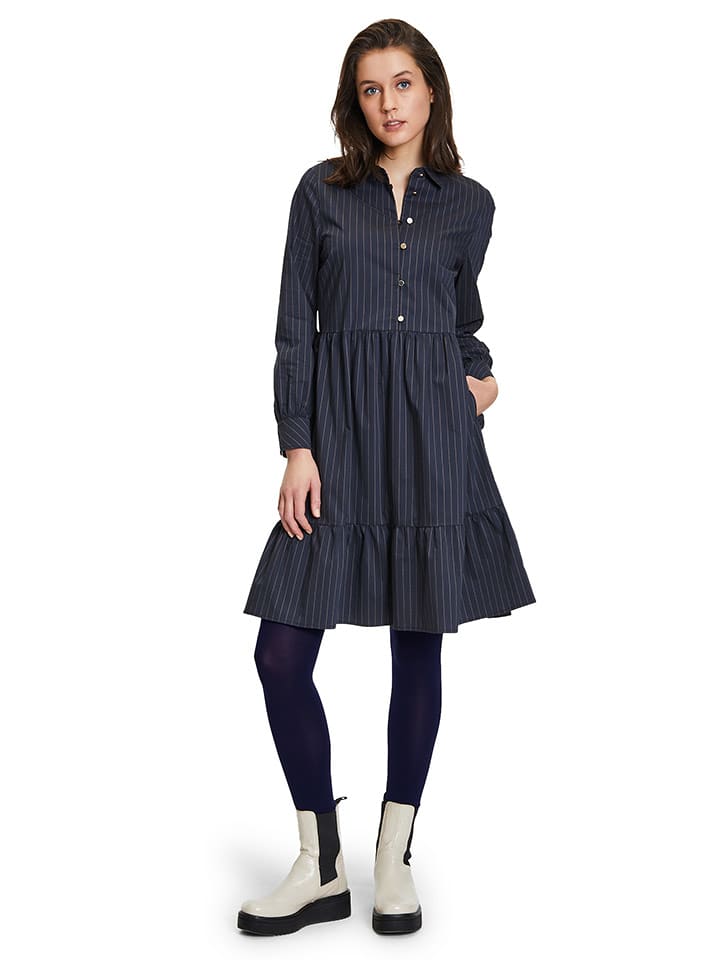 Vera Mont Sukienka w kolorze granatowo-beżowym rozmiar: 38