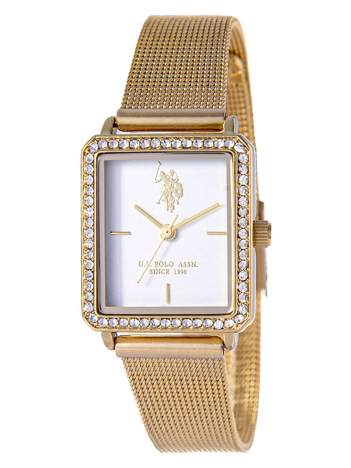 U.S. Polo Assn. Zegarek kwarcowy w kolorze złoto-białym rozmiar: onesize