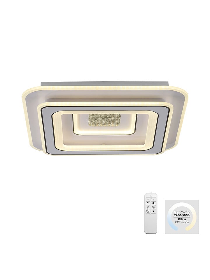 Just Light Lampa sufitowa LED w kolorze białym - 49 x 49 cm rozmiar: onesize