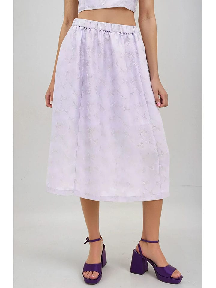 Monki Spódnica w kolorze lawendowym rozmiar: S