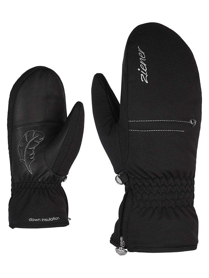 Ziener Rękawiczki narciarskie "Kyleena" w kolorze czarnym rozmiar: 7