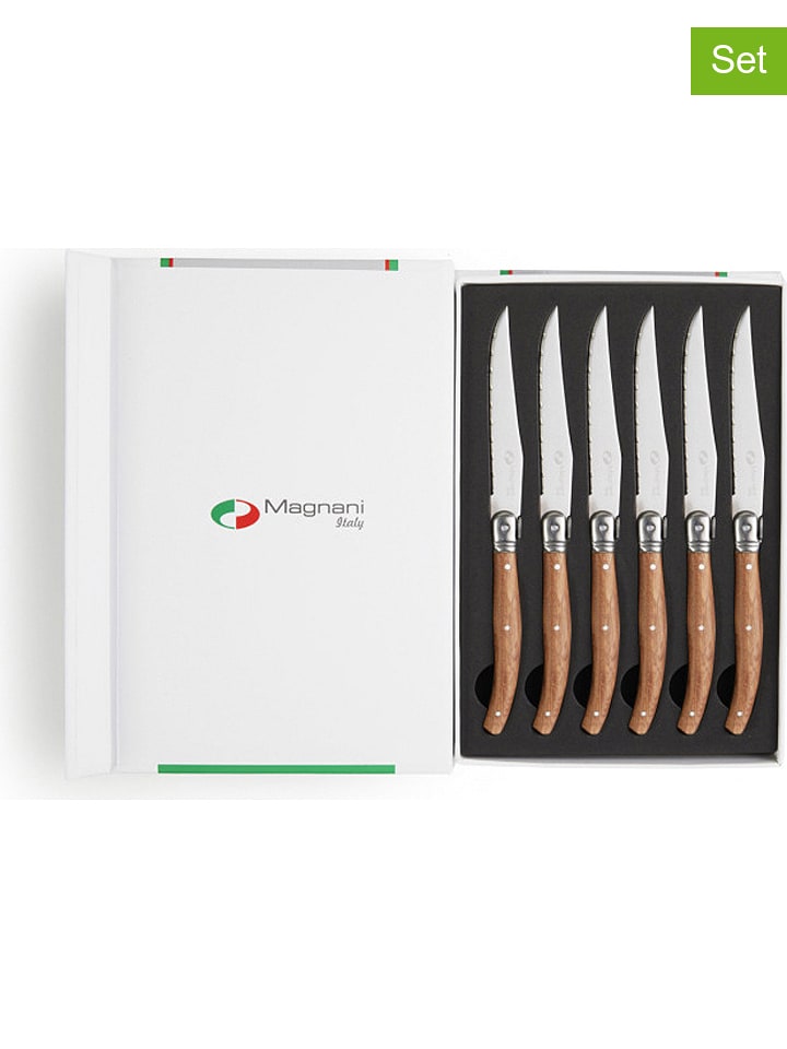 Lifa Living Noże (6 szt.) w kolorze brązowym do steków rozmiar: onesize