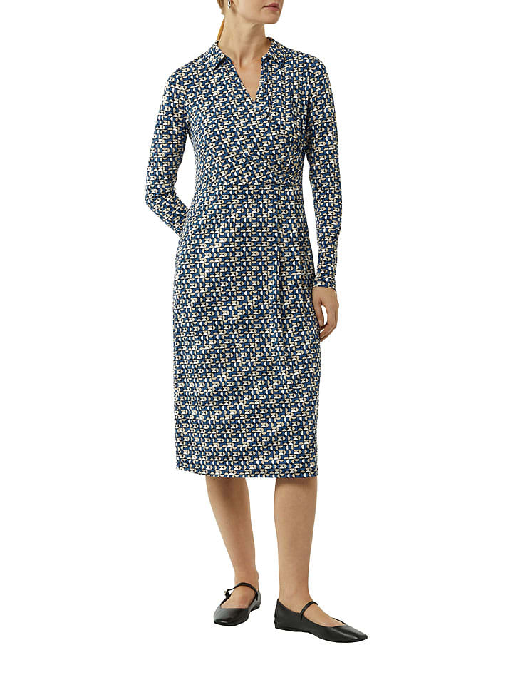 s.Oliver Sukienka w kolorze czarno-niebiesko-beżowym rozmiar: 36