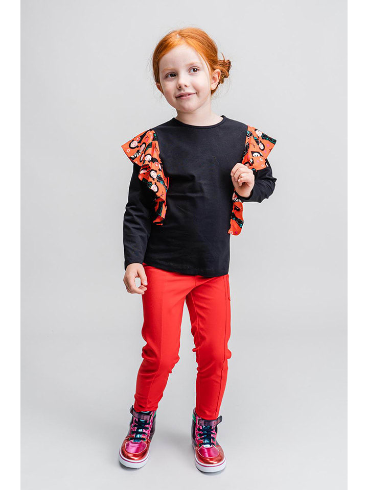 Rosalita Señoritas Tunika "Grayling" w kolorze czarno-pomarańczowym rozmiar: 128