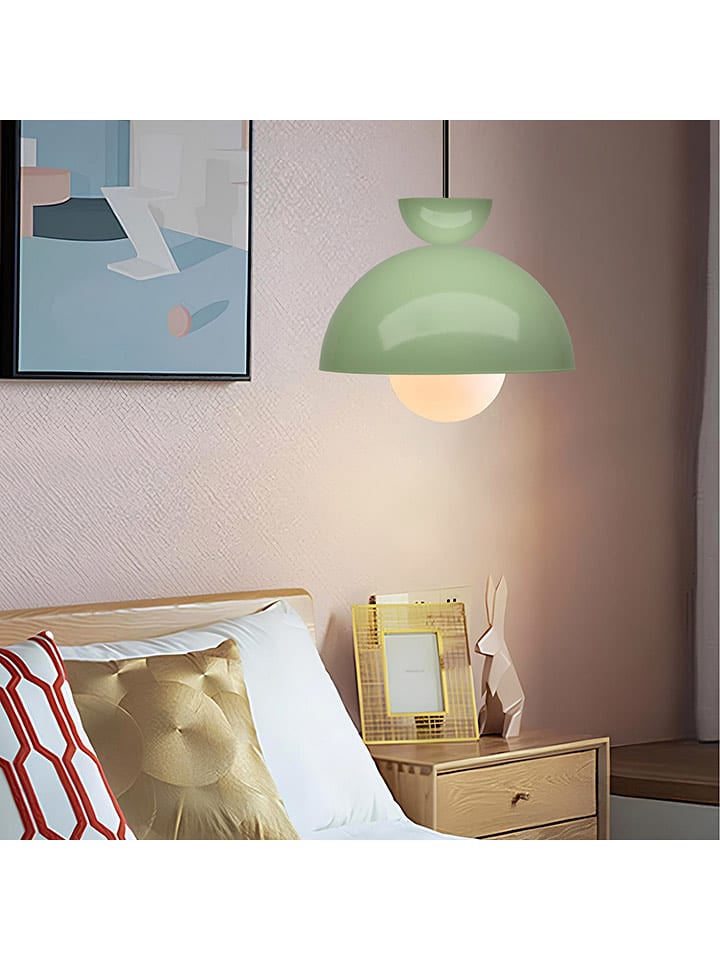 ABERTO DESIGN Lampa wisząca w kolorze zielonym - wys. 15 x Ø 25 cm rozmiar: onesize