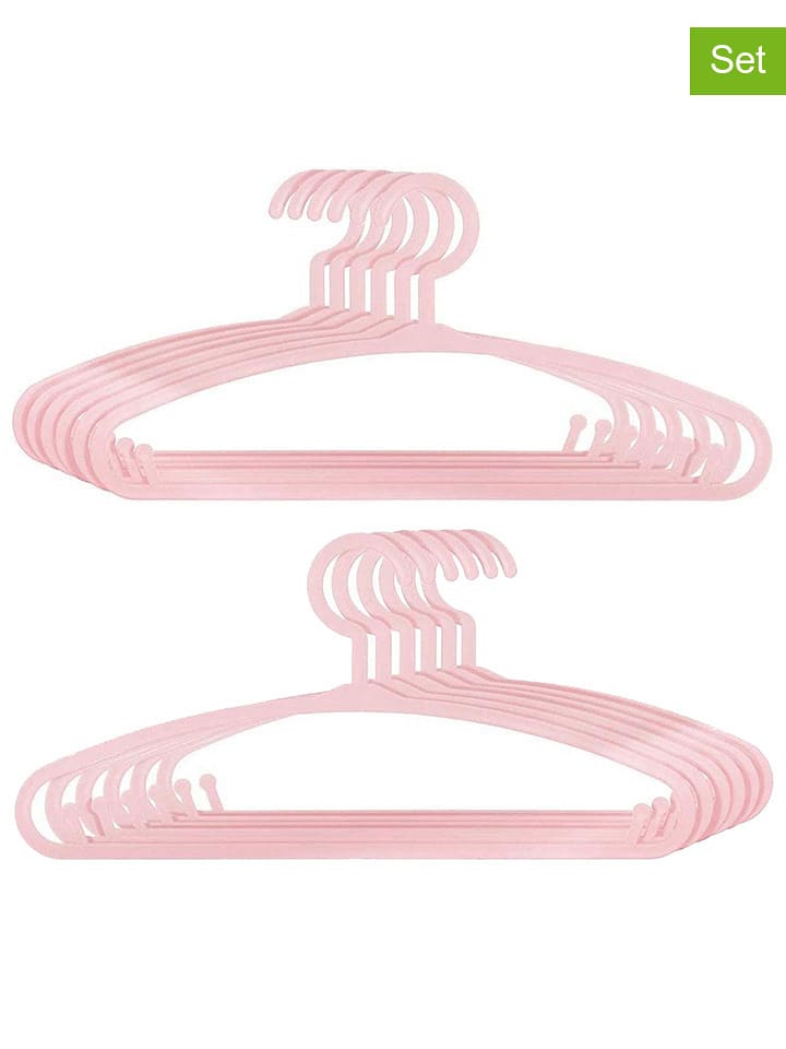 WellHome for Kids Wieszaki (12 szt.) w kolorze jasnoróżowym - 13,5 x 28,3 cm rozmiar: onesize