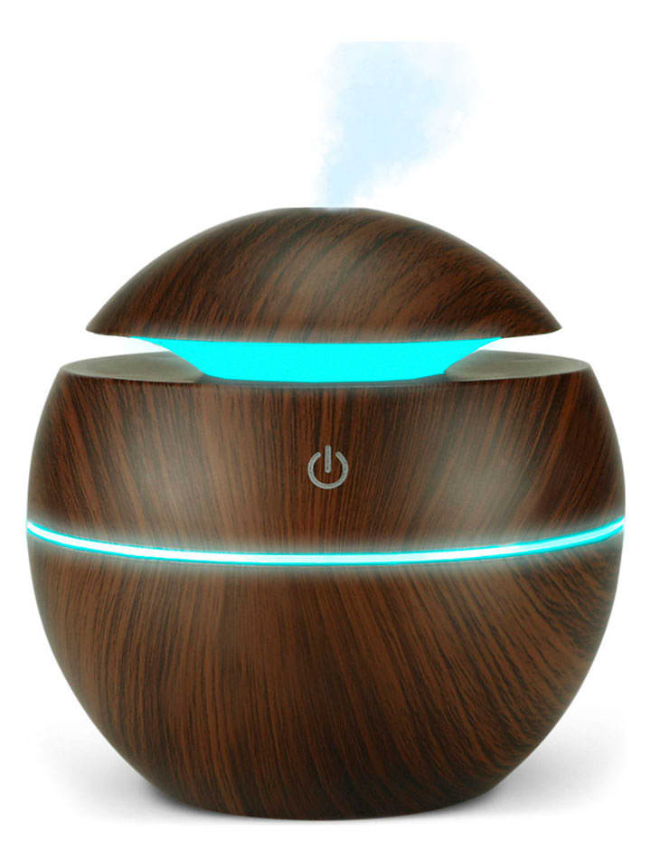 DAM Nawilżacz powietrza LED w kolorze brązowym - wys. 10 x Ø 10 cm rozmiar: onesize