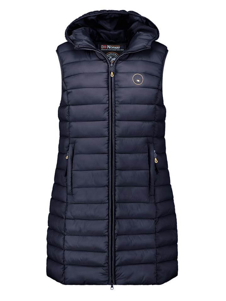 Geographical Norway Kamizelka pikowana "Vatikamap" w kolorze granatowym rozmiar: XL