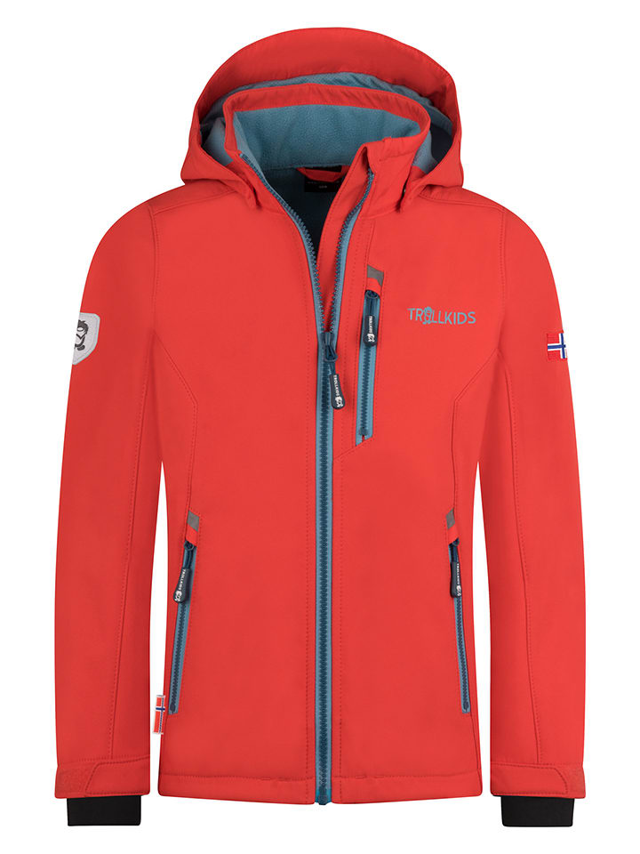 Trollkids Kurtka funkcyjna "Balestrand" w kolorze czerwonym rozmiar: 152