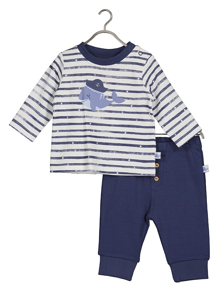 Blue Seven 2-częściowy zestaw w kolorze granatowo-białym rozmiar: 56