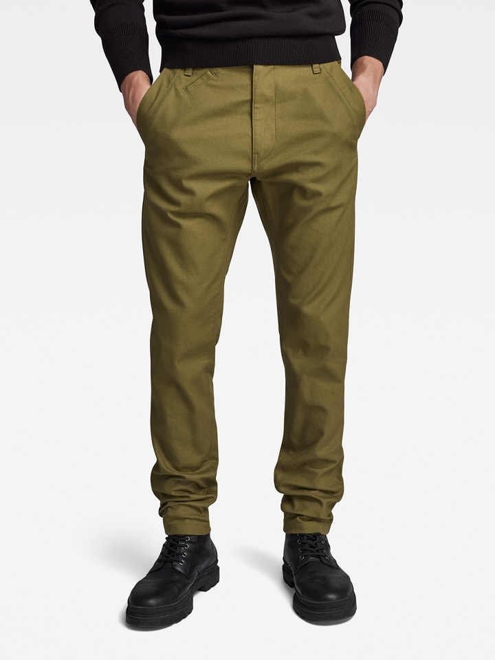 G-Star Spodnie chino "Bronson 2.0" w kolorze khaki rozmiar: W30/L32