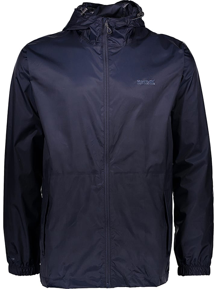 Regatta Kurtka przeciwdeszczowa "Pack It III" w kolorze granatowym rozmiar: L