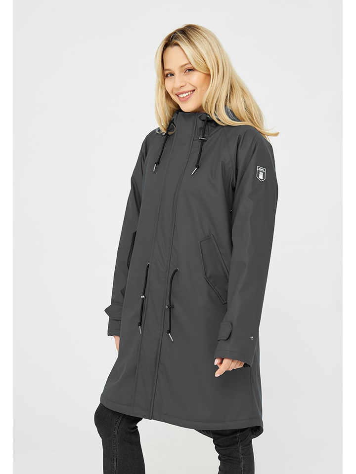 Derbe Płaszcz przejściowy w kolorze antracytowym rozmiar: 42