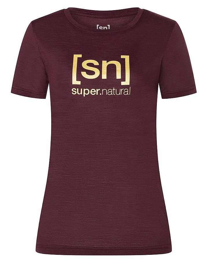 super.natural Koszulka "The Essential" w kolorze bordowym rozmiar: M