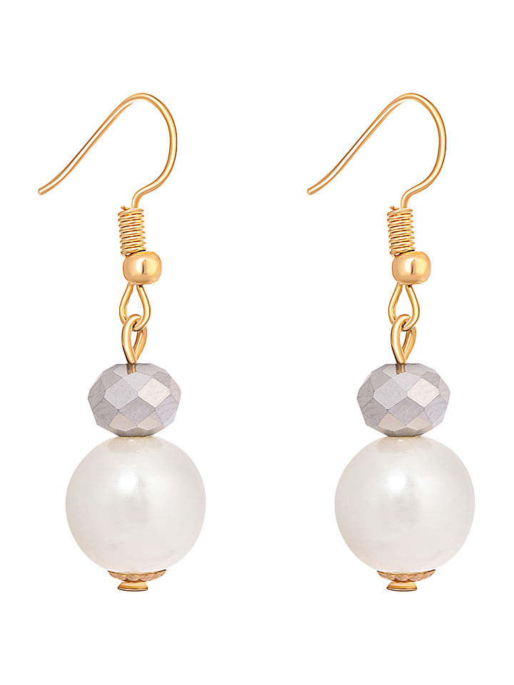 MENTHE À L'O Pozłacane kolczyki z kryształami rozmiar: onesize