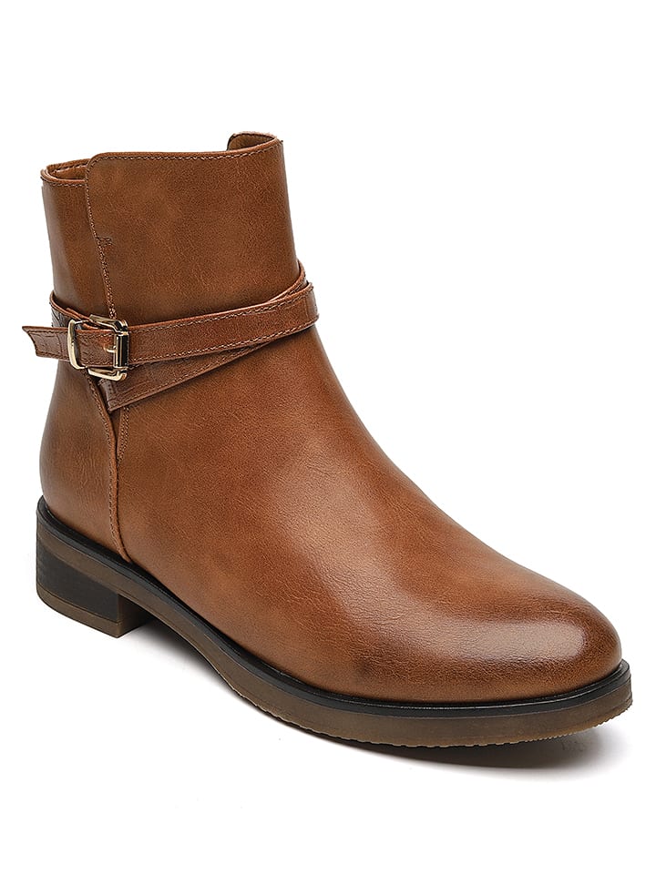 Sixth Sens Botki w kolorze jasnobrązowym rozmiar: 41