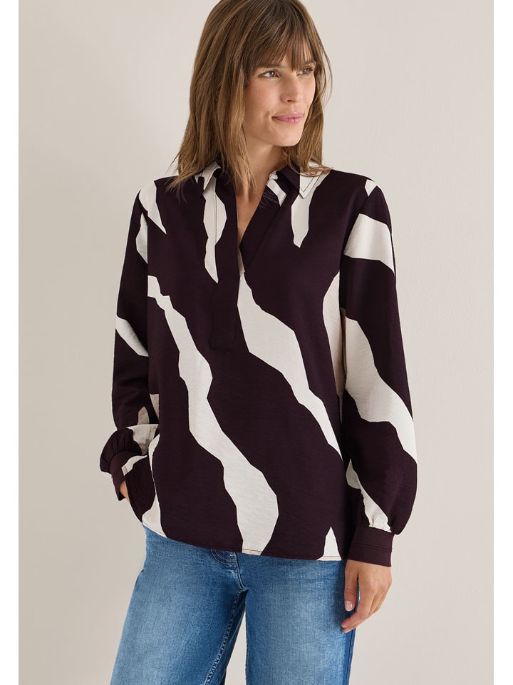 Cecil Bluzka w kolorze fioletowo-kremowym rozmiar: XL