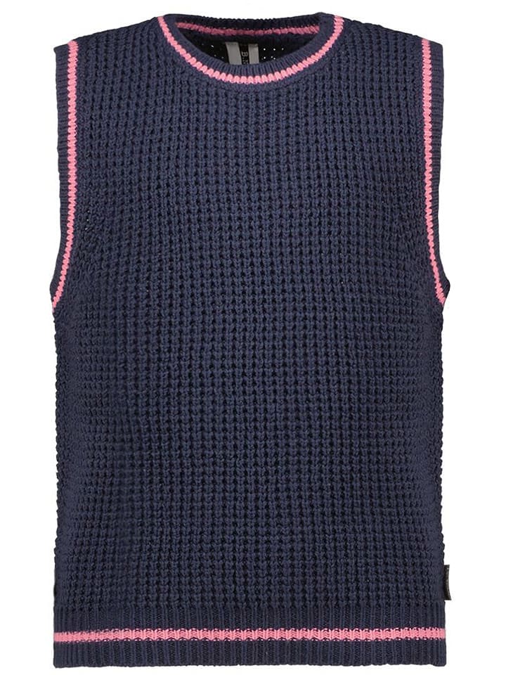 B.Nosy Bezrękawnik w kolorze granatowo-jasnoróżowym rozmiar: 104