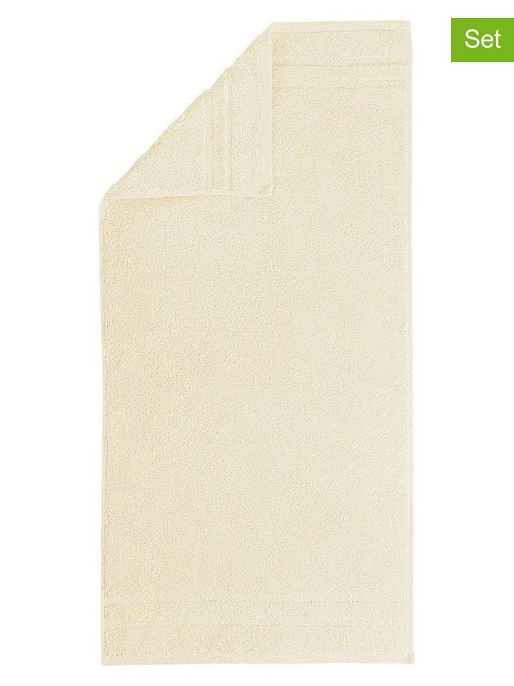 Egeria Ręczniki (3 szt.) w kolorze kremowym dla gości rozmiar: 30x50 cm