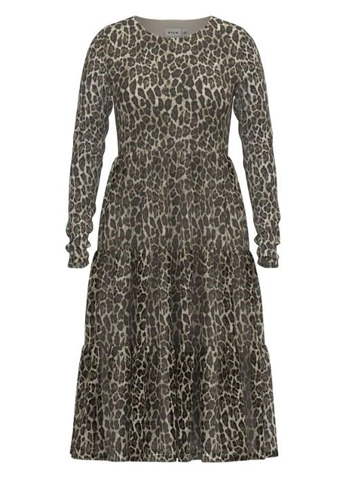 Vila Sukienka w kolorze czarno-brązowym rozmiar: S