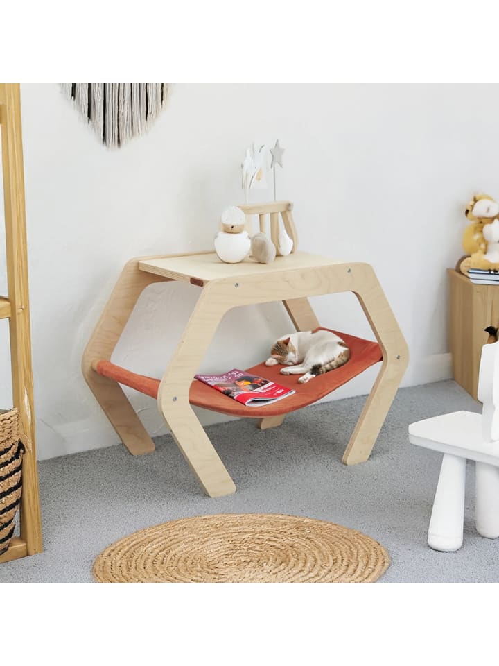 Woody Kids Stolik w kolorze jasnobrązowym - 60 x 40 x 41 cm rozmiar: onesize