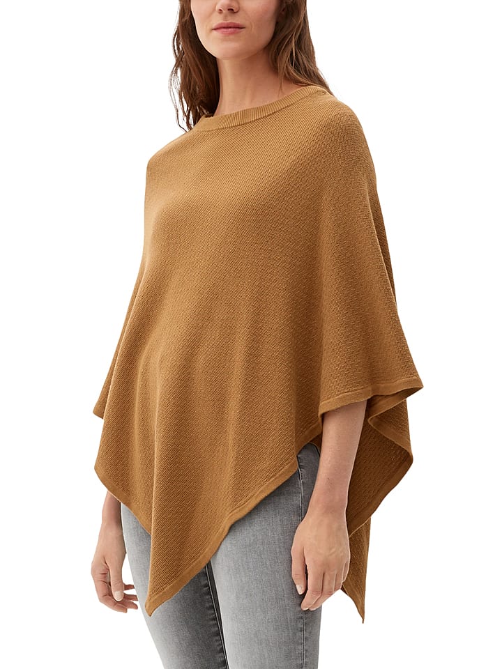 s.Oliver Ponczo w kolorze jasnobrązowym rozmiar: onesize