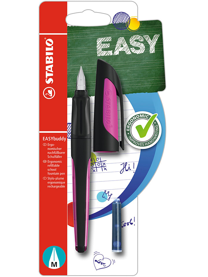 STABILO Pióro wieczne "EASYbuddy" w kolorze czarno-różowym rozmiar: onesize