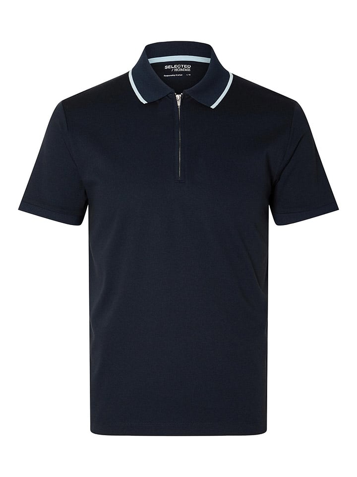 SELECTED HOMME Koszulka polo "Dan" w kolorze czarnym rozmiar: XL
