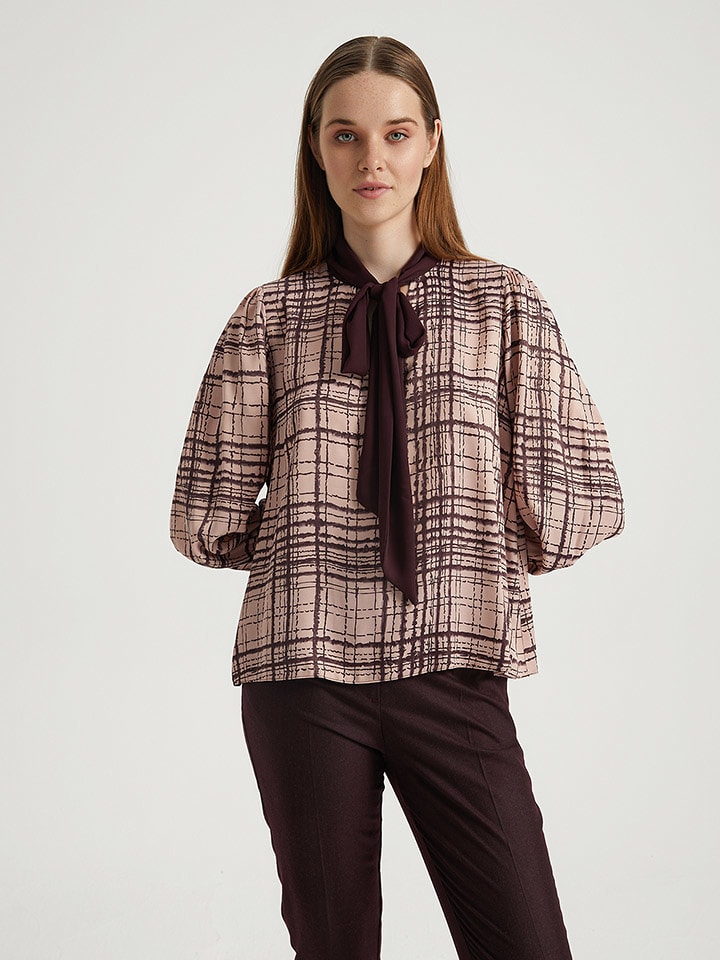 BGN Bluzka w kolorze bordowo-jasnoróżowym rozmiar: 38