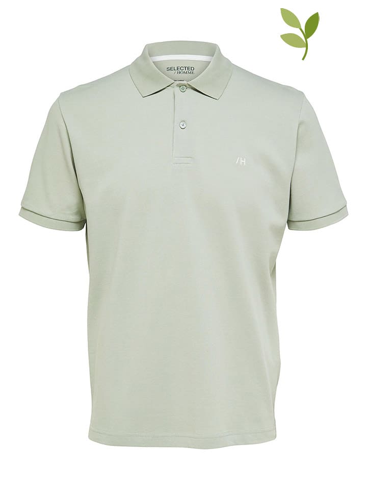 SELECTED HOMME Koszulka polo "Dante" w kolorze zielonym rozmiar: S