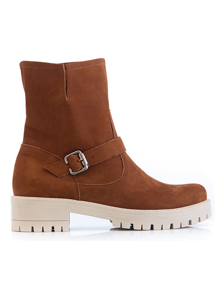 Zapato Skórzane botki w kolorze brązowym rozmiar: 39