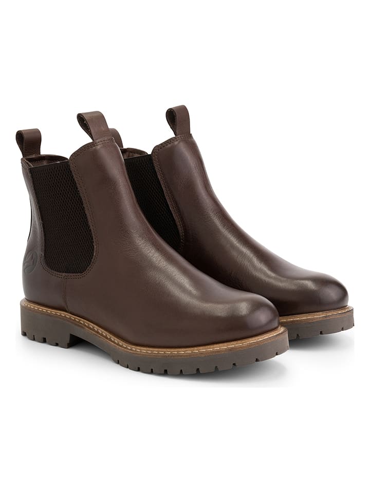 TRAVELIN' Skórzane sztyblety "Rosseland" w kolorze brązowym rozmiar: 43