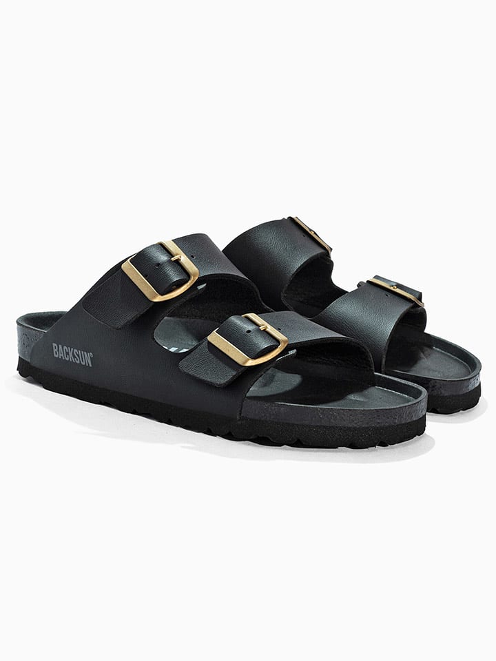 BACKSUN Klapki "Bali" w kolorze czarnym rozmiar: 41