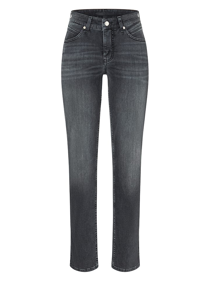 MAC Dżinsy "Melanie" - Regular fit - w kolorze antracytowym rozmiar: 40/L32